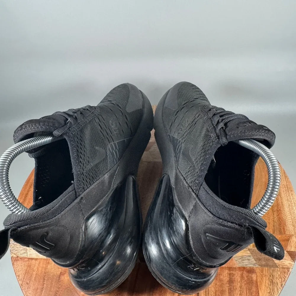 Nike Air Max 270 Triple Black Women 7.5 Youth 6Y Sneakers BQ5776-001